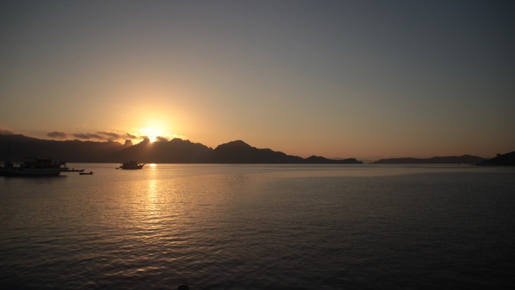 Sea during golden hour