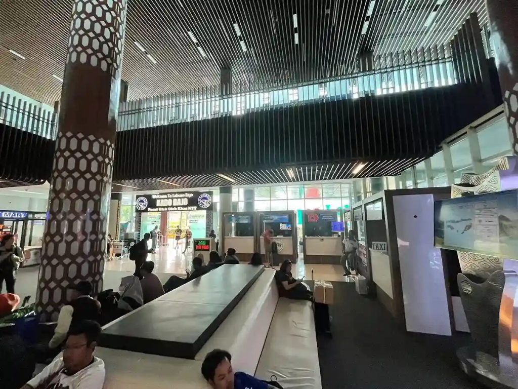 The passenger terminal at Komodo Airport in Labuan Bajo